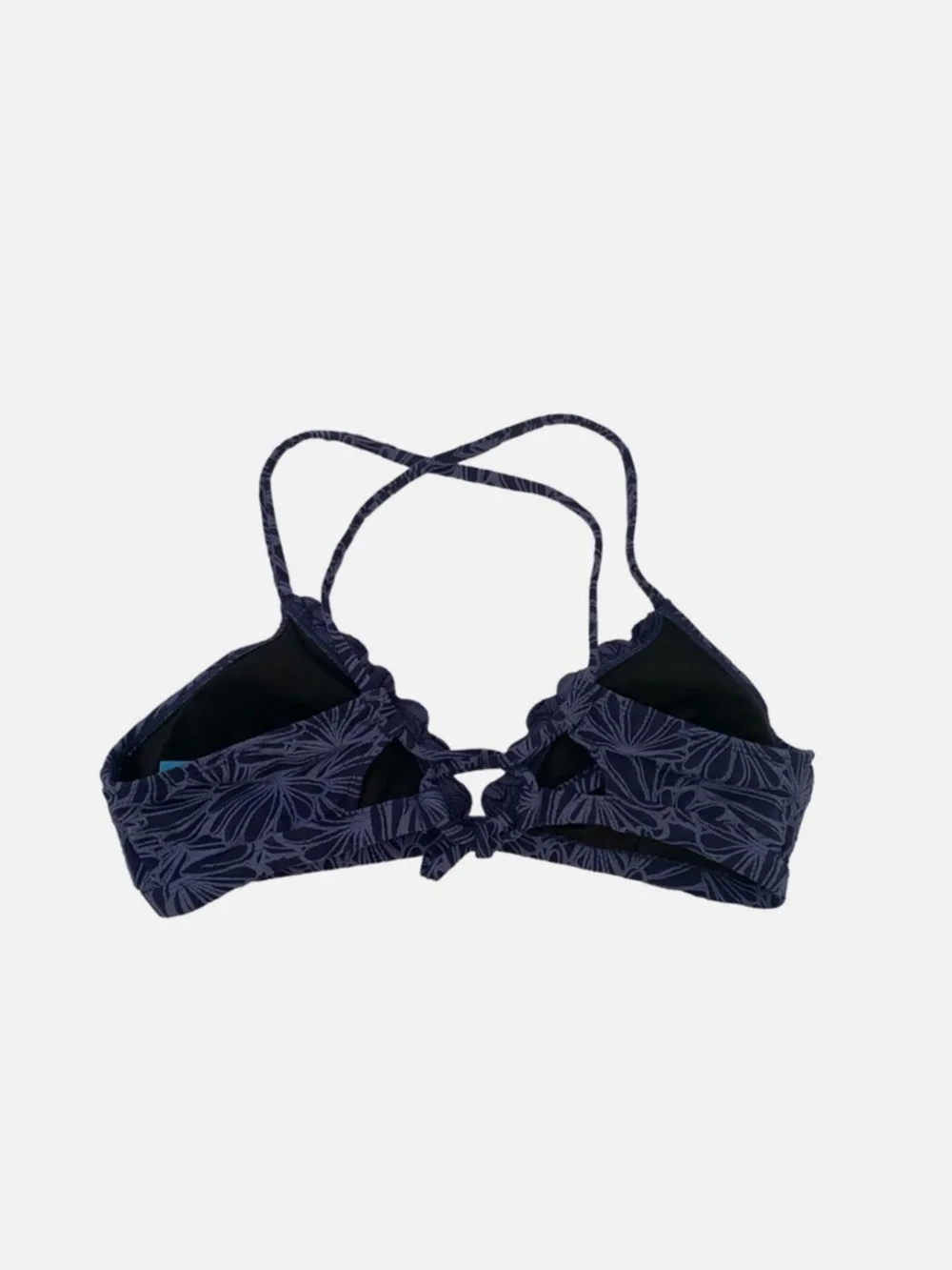 Cupshe Navy Floral Lace Triangle Bralette - Picture 2 of 7